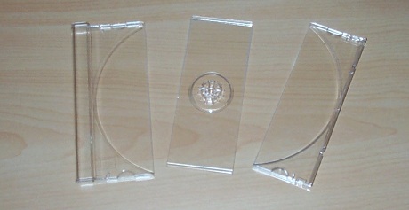 Break the CD holder in 3 parts
